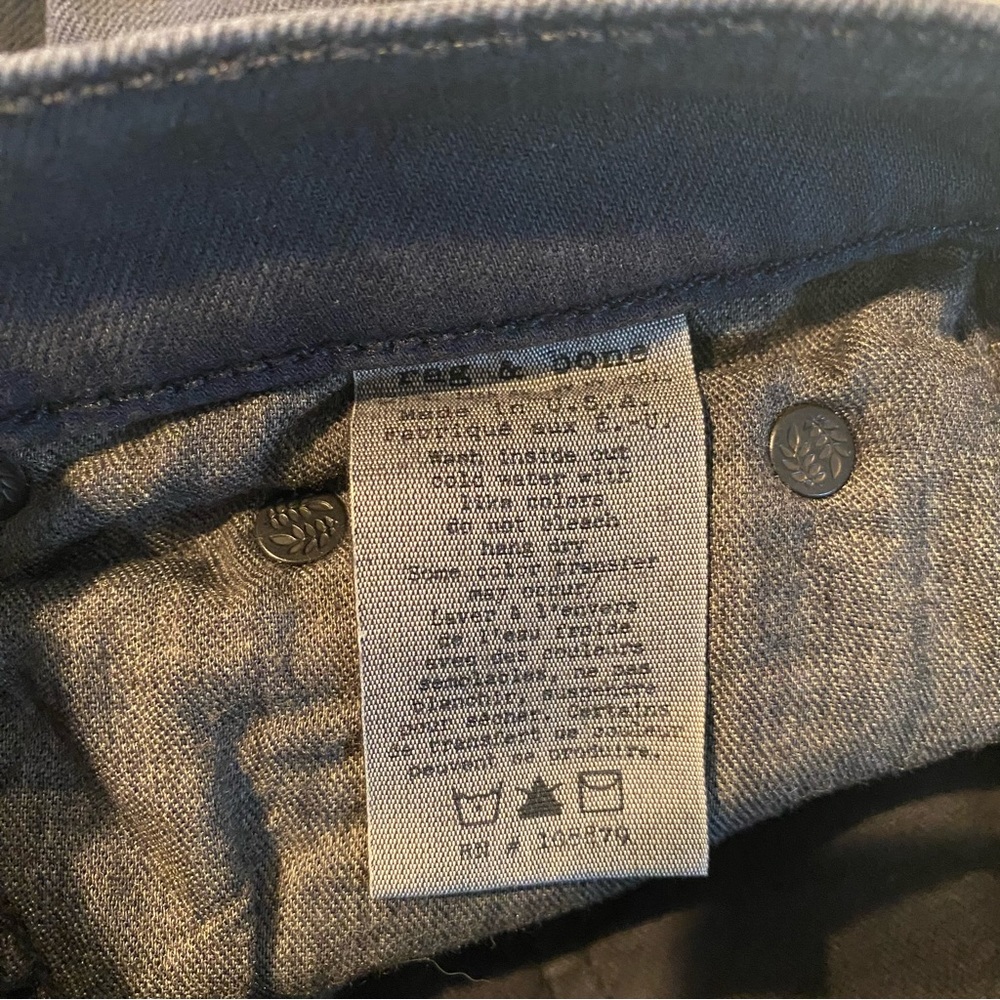 NWOT rag & bone distressed charcoal grey skinny jean - Picture 8 of 13